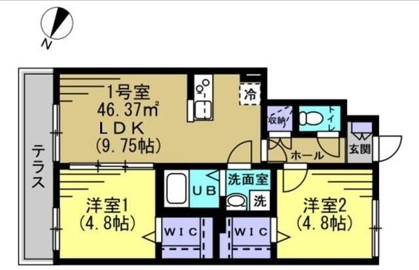 メゾン雅IIの物件間取画像